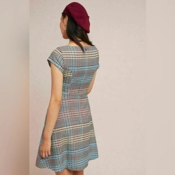 Moulinette Soeurs Anthropologie • Plaid Multi Colored Finley Dress - Picture 4 of 11